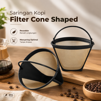 Gambar produk One Two Cups Saringan Kopi Filter Cone Shaped Coffee Dripper 1 PCS - K741