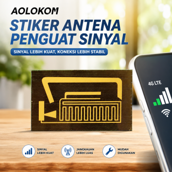 AOLOKOM Stiker Antena Penguat Jaringan Sinyal Smartphone Universal - SP-1