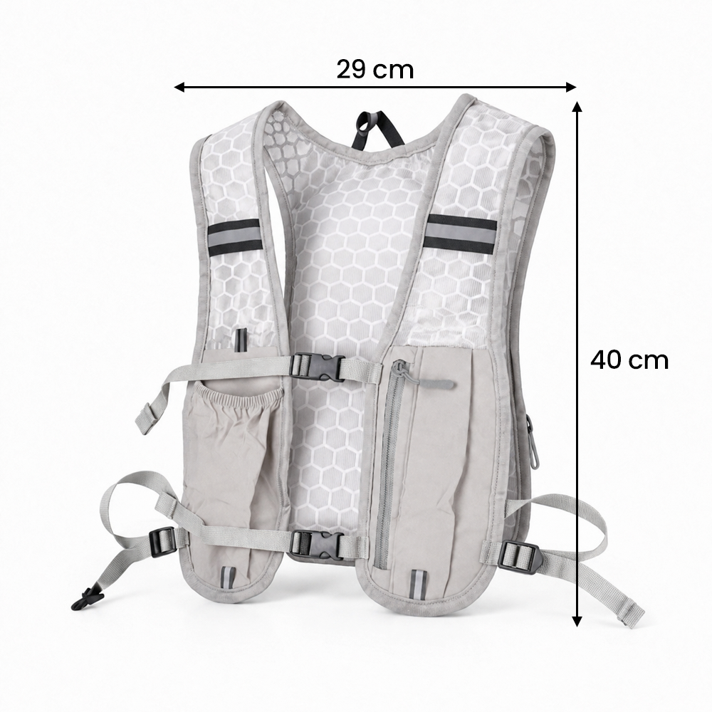 MPP Running Vest Hydrovest Hydration Breathable Rompi Lari Outdoor - WP400 Gambar produk MPP Running Vest Hydrovest Hydration Breathable Rompi Lari Outdoor - WP400 - 8