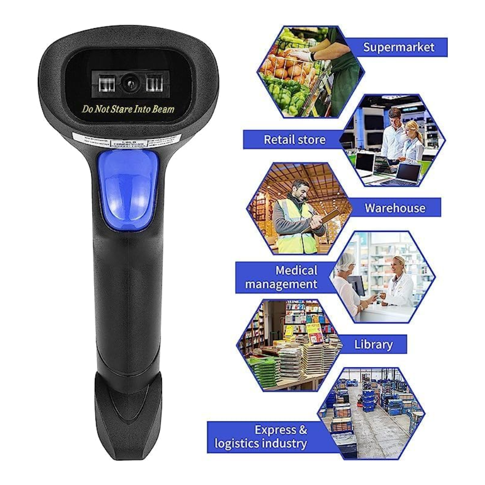 KEFFAR Barcode Scanner 2in1 Bluetooth USB Scanning Gun 1D 2D - L8BL Gambar produk KEFFAR Barcode Scanner 2in1 Bluetooth USB Scanning Gun 1D 2D - L8BL - 6