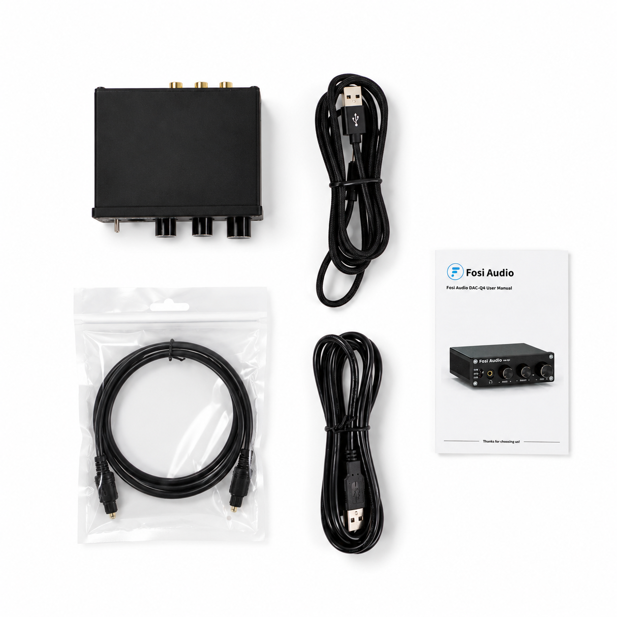 Gambar produk Fosi Audio USB Amplifier HiFi Stereo Gaming DAC Headphone - DAC-Q4 - 6