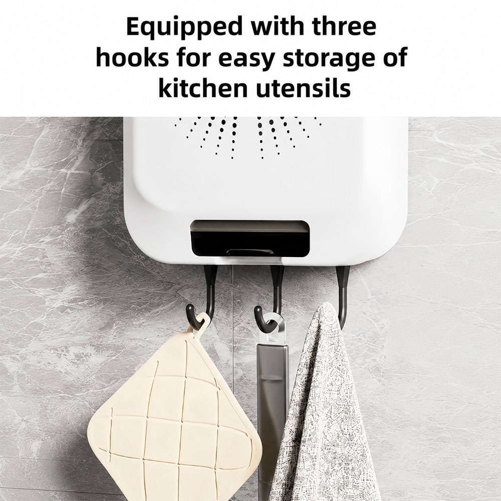 AO Tempat Alat Makan Sendok Garpu Organizer Holder Wall Mounted - AK50 Gambar produk AO Tempat Alat Makan Sendok Garpu Organizer Holder Wall Mounted - AK50 - 3