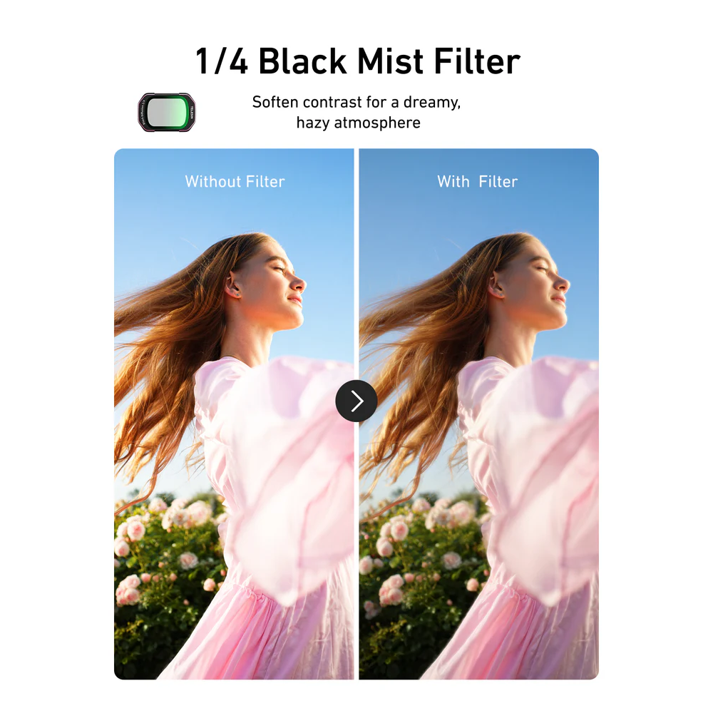 Gambar produk TELESIN Filter Kit DJI Osmo Pocket 3/4 CPL VND Cool Rose Diffusion 1/4 - S5-FLT-62-TDJ - 4