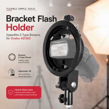 HOWN Bracket Flash Holder Speedlite S-Type Bowens for Godox AD360 - B40