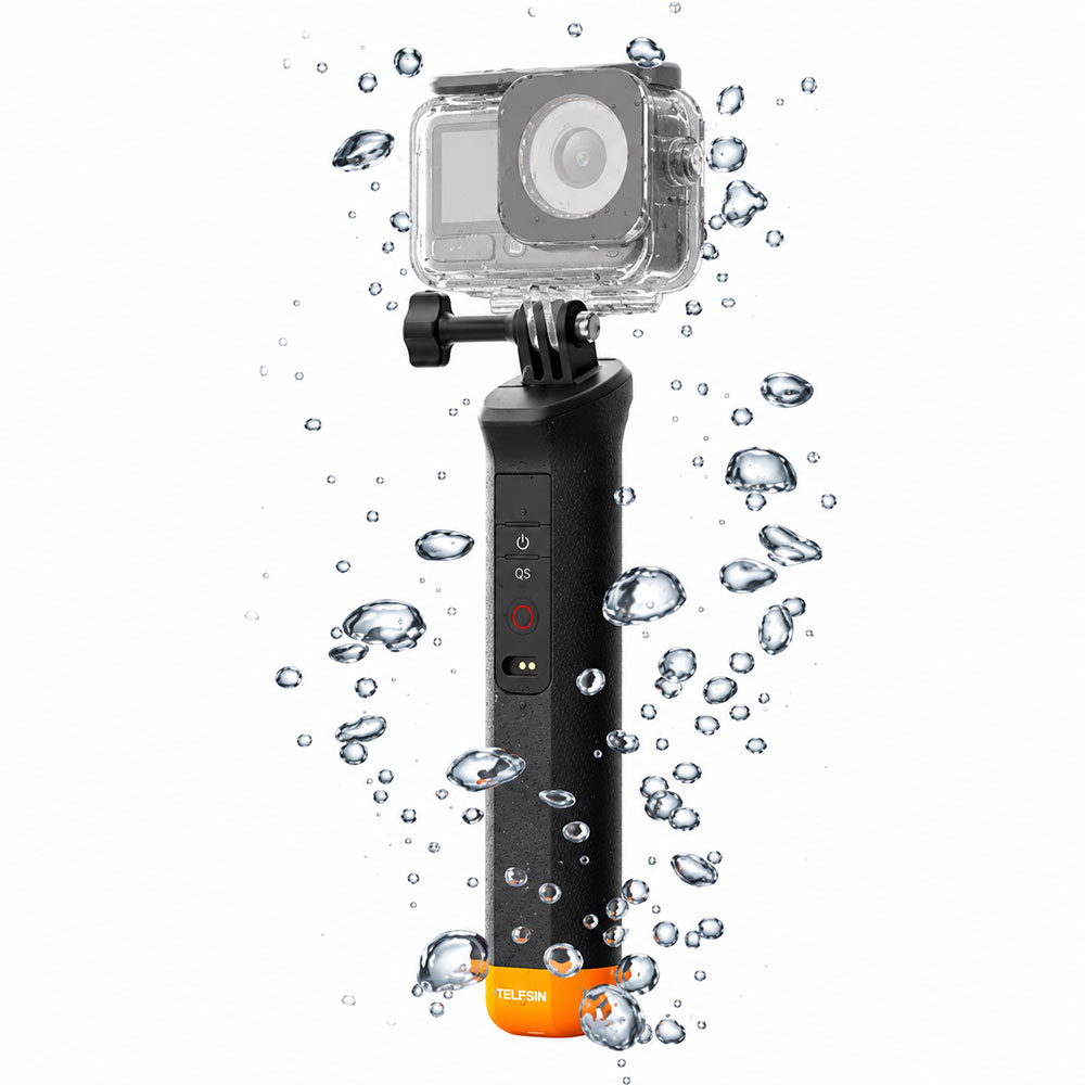 TELESIN Floating Bluetooth Selfie Stick Monopod DJI Osmo 6/5 Pro/4 360 - S4-FHG-01-TDJ Gambar produk TELESIN Floating Bluetooth Selfie Stick Monopod DJI Osmo 6/5 Pro/4 360 - S4-FHG-01-TDJ - Kemasan