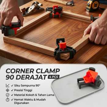 VAHIGCY Corner Clamp Clip Penjepit Sudut Kayu 90 Derajat 4PCS - A880