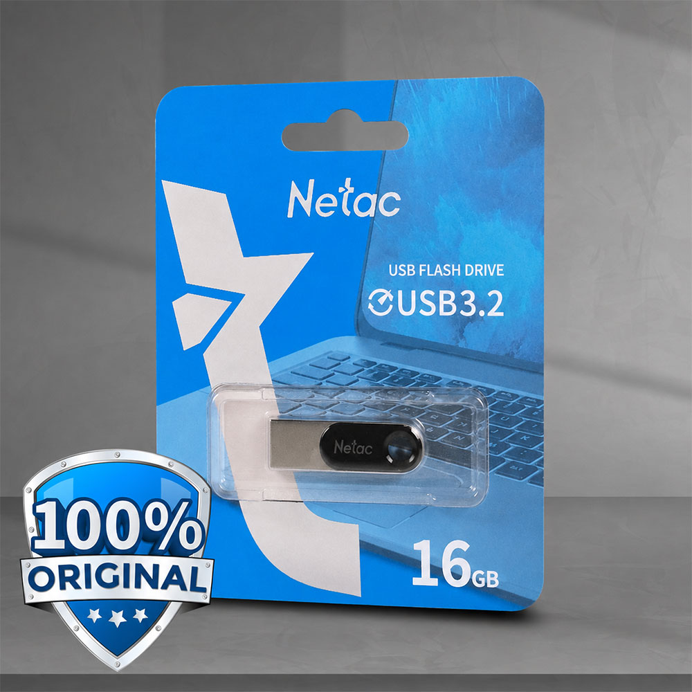 Netac Flashdisk USB 3.2 120 MB/s 16GB - U278 Gambar produk Netac Flashdisk USB 3.2 120 MB/s 16GB - U278 - Utama