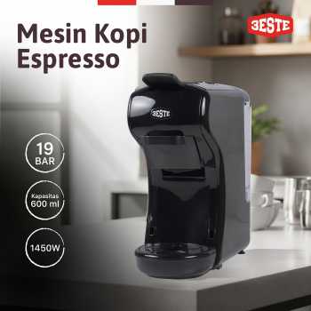 Trieste Mesin Kopi Espresso Kapsul 3in1 Coffee Maker 19Bar 1450W 600ml - ST-504