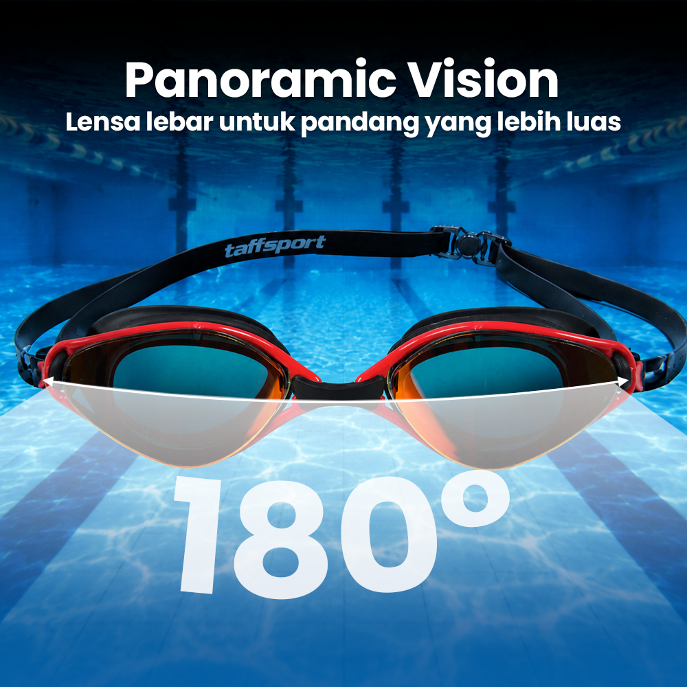TaffSPORT Kacamata Renang Dewasa Anti Fog UV Protection - GOG-3550 Gambar produk TaffSPORT Kacamata Renang Dewasa Anti Fog UV Protection - GOG-3550 - 3
