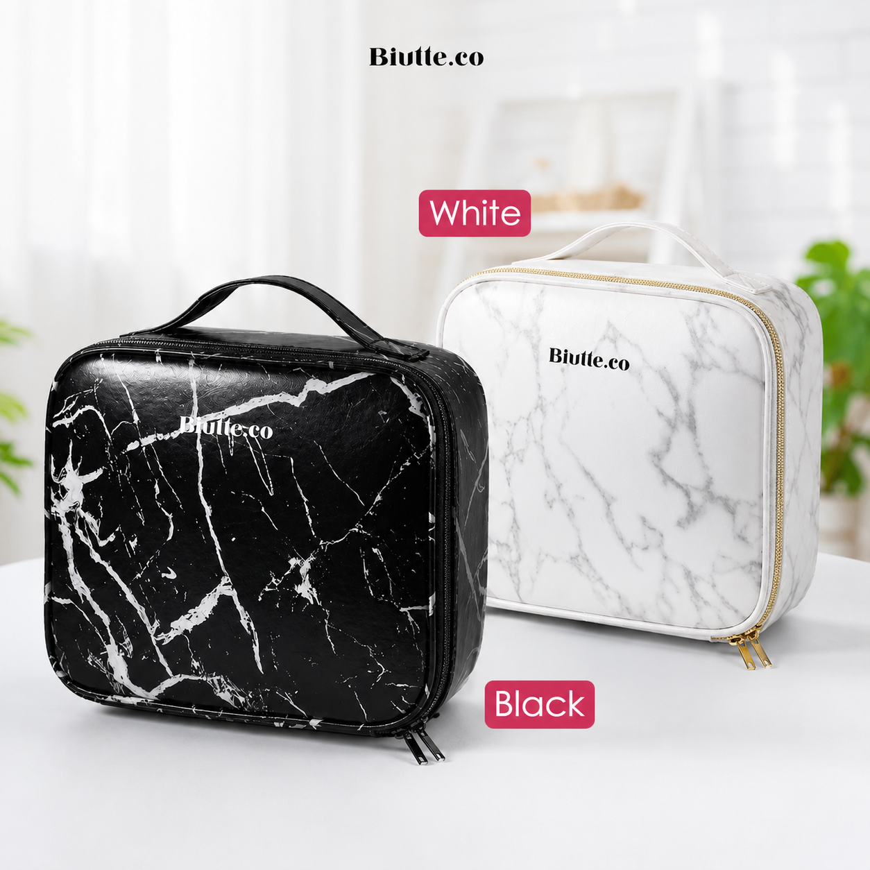 Biutte.co Tas Koper Make Up Travel Cosmetic Big Capacity Waterproof - F119 Gambar produk Biutte.co Tas Koper Make Up Travel Cosmetic Big Capacity Waterproof - F119 - 6
