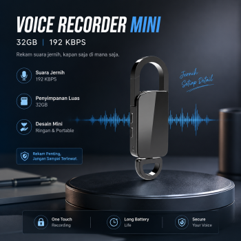 Shoumi Perekam Suara Mini Portabel Voice Recorder Noise Reduction 32GB - S20+