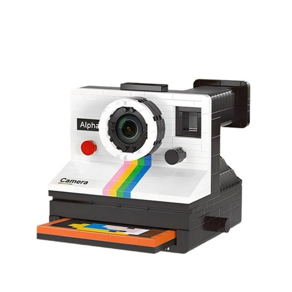RAZUS Mainan Balok Susun Vintage Retro Camera Polaroid Bricks Blok - XL6601 Gambar produk RAZUS Mainan Balok Susun Vintage Retro Camera Polaroid Bricks Blok - XL6601 - 5