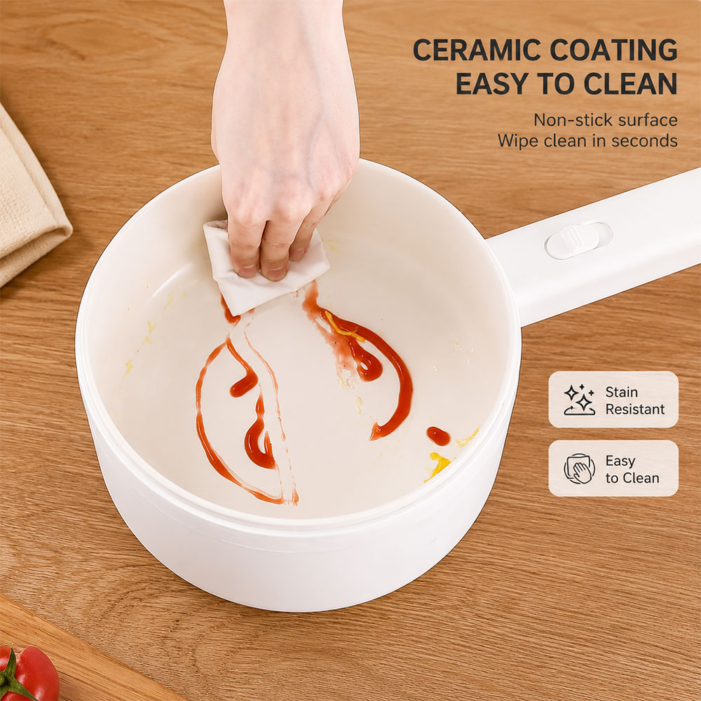 Rimo Panci Listrik Multifungsi Electric Pan with Steaming 2.2L 600W - SDD-18D Gambar produk Rimo Panci Listrik Multifungsi Electric Pan with Steaming 2.2L 600W - SDD-18D - 2