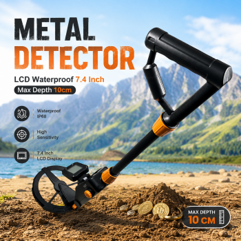 TIAXUN Pendeteksi Logam Metal Detector LCD Display Waterproof 7.4 Inch - MD-1008