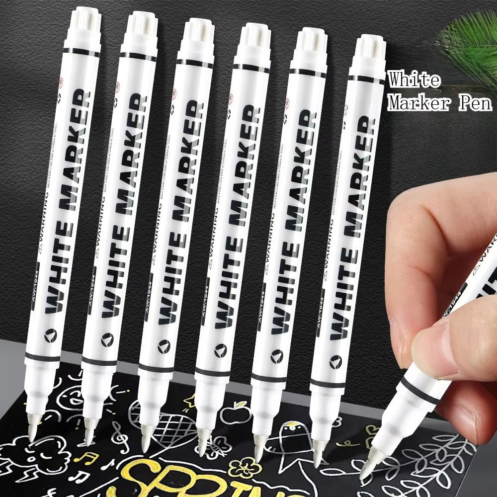 Cane Spidol Permanen White Maker Oil Based Waterproof 1mm 10 PCS - 1160 Gambar produk Cane Spidol Permanen White Maker Oil Based Waterproof 1mm 10 PCS - 1160 - Kemasan