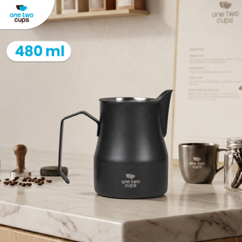 One Two Cups Milk Jug Pitcher Susu Latte Art Espresso Stainless Steel - AA050
