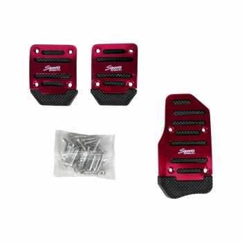 R-Sport Cover Gas Rem Mobil Matic Foot Pedal Universal - XB-373 - Red