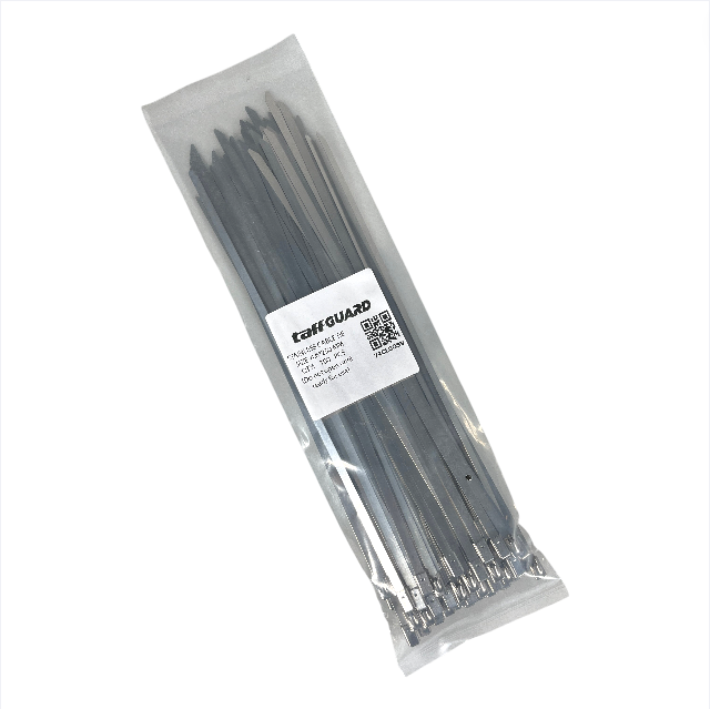 TaffGUARD Kabel Ties Stainless Steel Anti Karat Multifungsi 100 PCS 4.6x250mm - IF10 Gambar produk TaffGUARD Kabel Ties Stainless Steel Anti Karat Multifungsi 100 PCS 4.6x250mm - IF10 - Kemasan