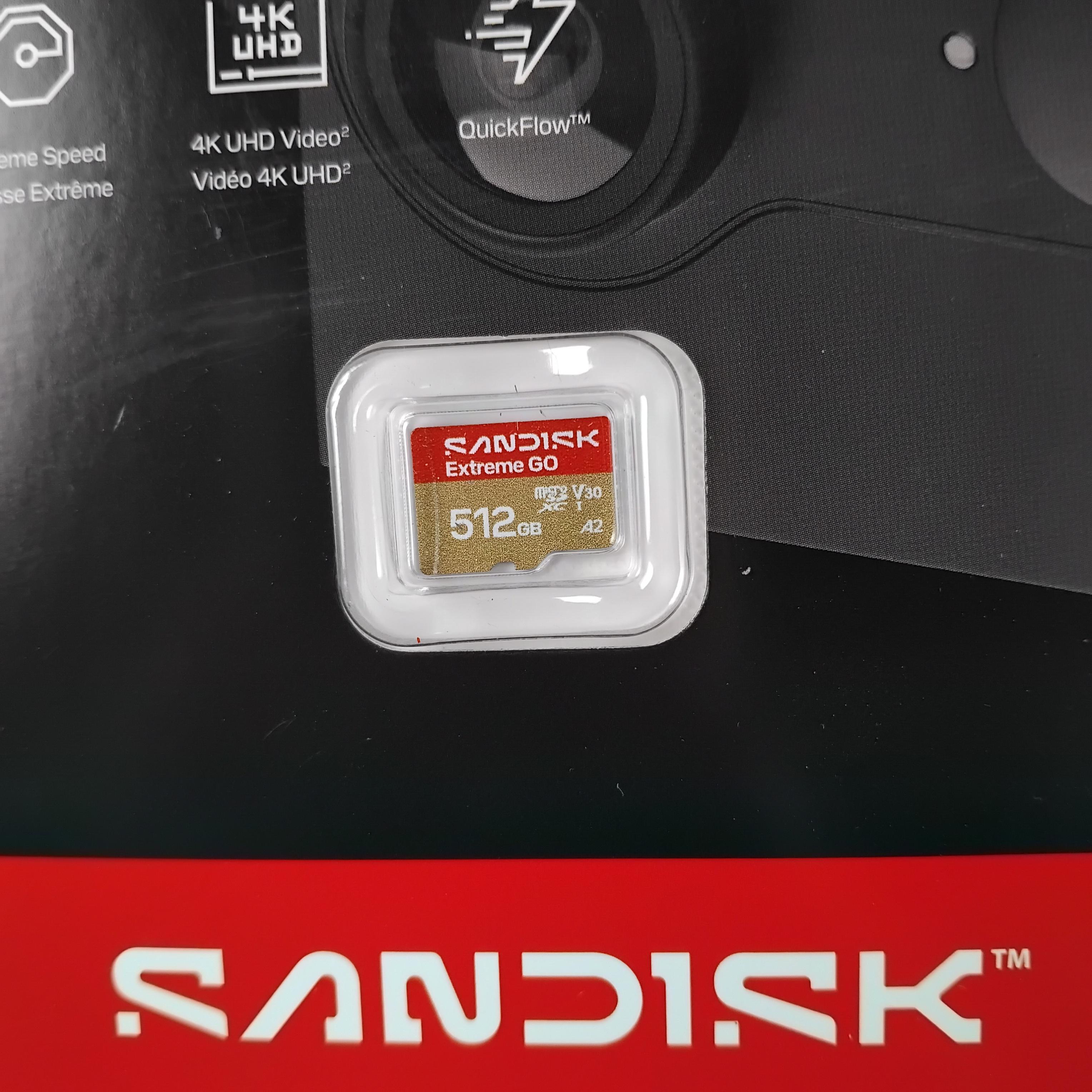 SanDisk Extreme GO microSDXC UHS-I A2 U3 V30 512GB - SDSQXGN Gambar produk SanDisk Extreme GO microSDXC UHS-I A2 U3 V30 512GB - SDSQXGN - 2
