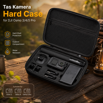 TaffGUARD Tas Kamera Hard Case Selempang Action Cam DJI Osmo 3/4/5 Pro - XF-345