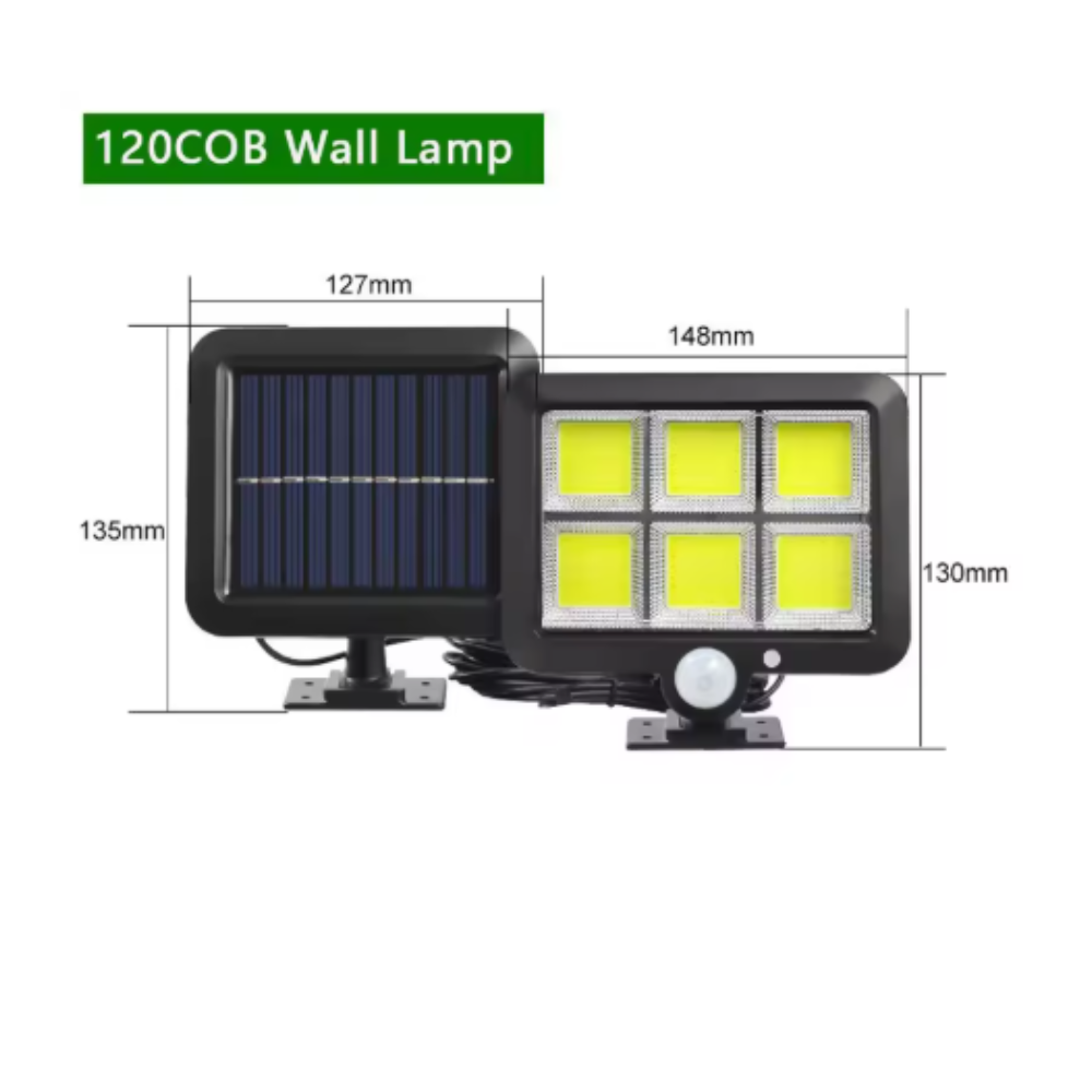 WAFIRE Lampu Dinding Solar Sensor Outdoor Waterproof 120 LED IP65 - JX-F56 Gambar produk WAFIRE Lampu Dinding Solar Sensor Outdoor Waterproof 120 LED IP65 - JX-F56 - Kemasan