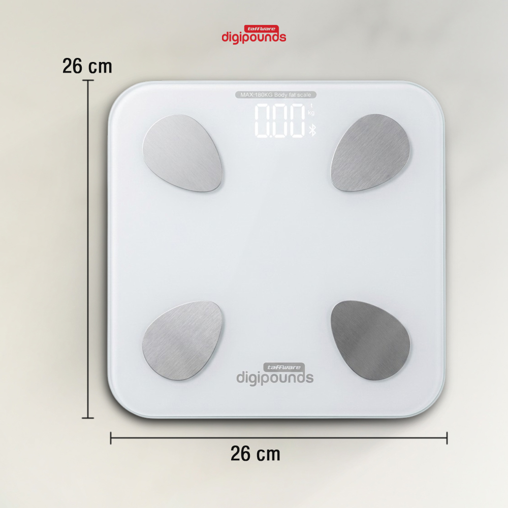 Gambar produk Taffware Digipounds Timbangan Badan Digital Scale Smart App 180kg - FL7081 - 8