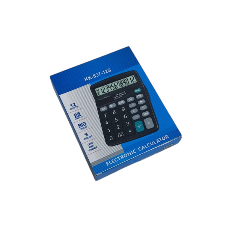 DEXIN Kalkulator Elektronik Solar Calculator 12 Digit - KK-837-12S Gambar produk DEXIN Kalkulator Elektronik Solar Calculator 12 Digit - KK-837-12S - Kemasan