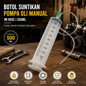 ZOHIKO Botol Suntikan Pompa Oli Manual Ekstraktor Cairan with 1M Hose - NC-30