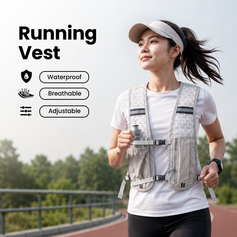 MPP Running Vest Hydrovest Hydration Breathable Rompi Lari Outdoor - WP400 Gambar produk MPP Running Vest Hydrovest Hydration Breathable Rompi Lari Outdoor - WP400 - Utama