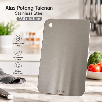 WONDER Alas Potong Talenan Multifungsi Cutting Board Stainless Steel - W02