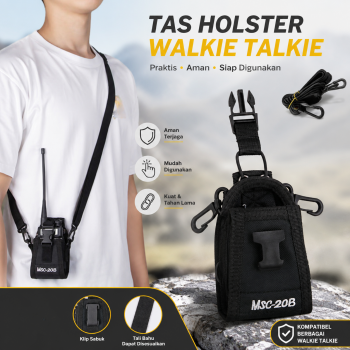 Gambar produk Taffware Tas Walkie Talkie Pouch Bag Holster for Pofung Baofeng - MSC-20B