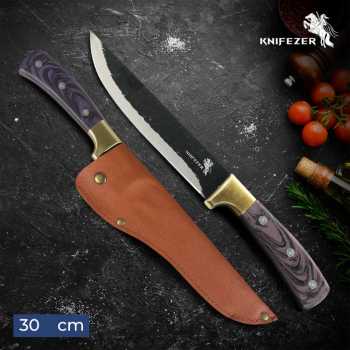KNIFEZER Pisau Daging Tajam Stainless Steel 3Cr13 Forged Butcher Knife - LT328
