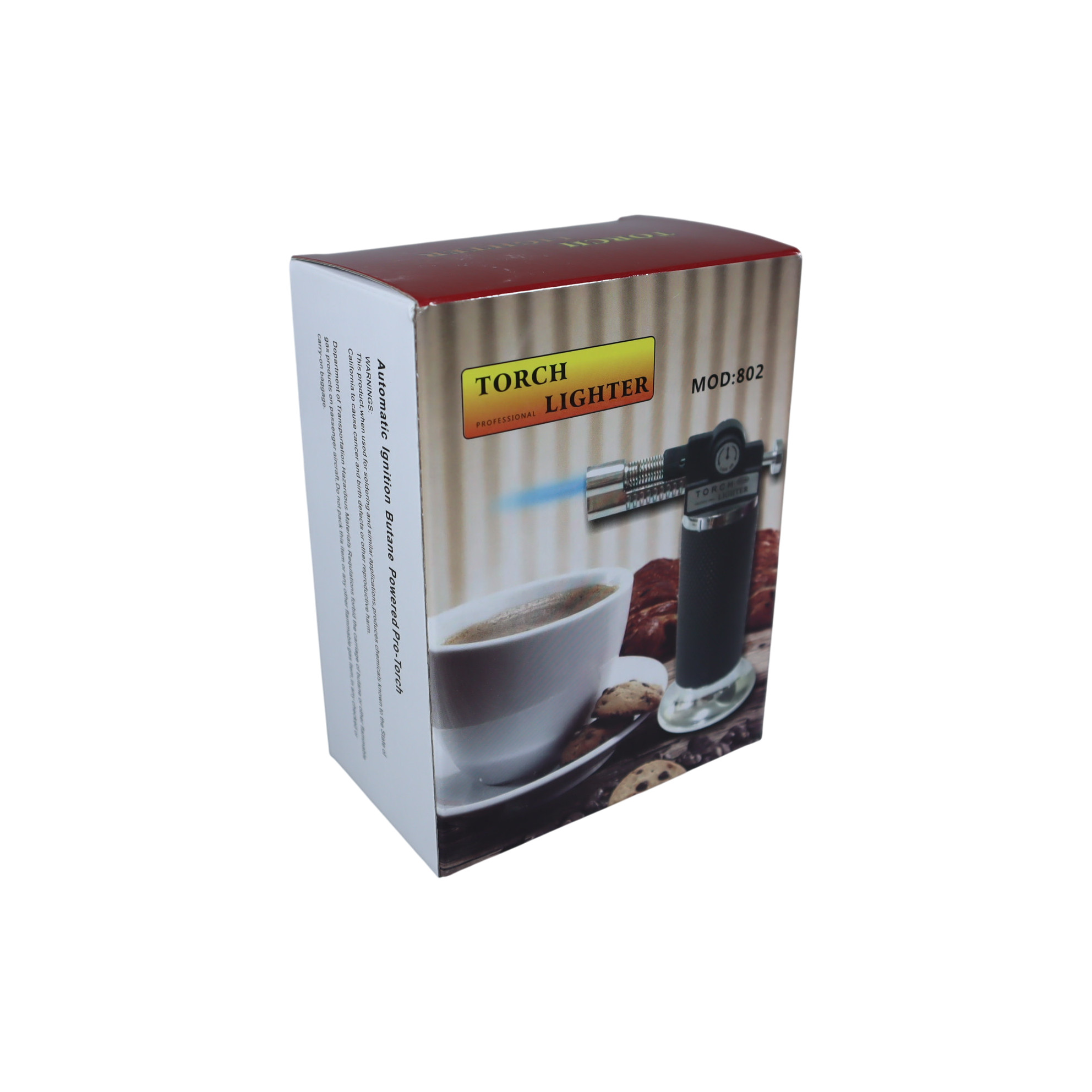Gambar produk CHIEF Korek Api Gas Butane Flame Torch Jet Windproof Lighter - 802 - Kemasan