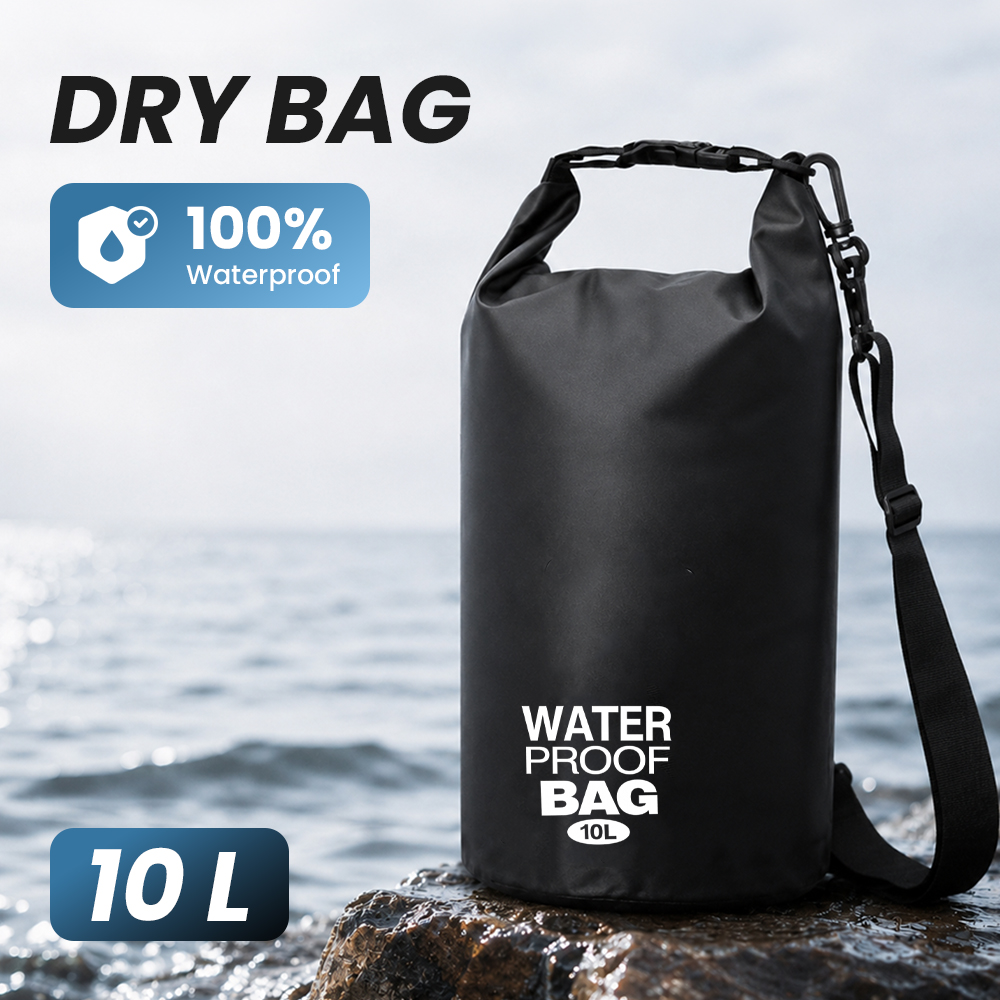 Dezlon Ocean Pack Dry Bag Waterproof Crossbody Tas Tahan Air Parasut 10L - INU142 Gambar produk Dezlon Ocean Pack Dry Bag Waterproof Crossbody Tas Tahan Air Parasut 10L - INU142 - Utama