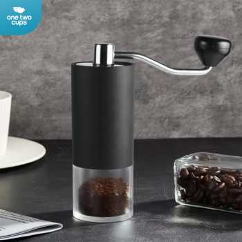 One Two Cups Alat Penggiling Kopi Manual Coffee Grinder Adjustable - BN50