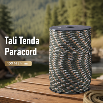 TaffSPORT Tali Tenda Paracord Rope Tent Camp 7 Core 4mm - SH139