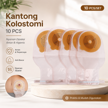 Kuzhen Kantong Kolostomi Terbuka Anti Bocor Colostomy Bag 10 PCS - KZ711