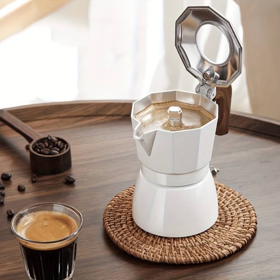 One Two Cups Moka Pot Teko Kopi Espresso Coffee Maker 2 Cup 100ml - L30 Gambar produk One Two Cups Moka Pot Teko Kopi Espresso Coffee Maker 2 Cup 100ml - L30 - 5
