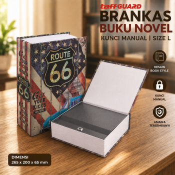TaffGUARD Brankas Buku Novel Kunci Manual Hidden Safe Box Size L - KB-20L
