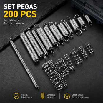 SAIKE Set Pegas Per Extension And Compression Coil Spring Kit 200 PCS - SA-1074