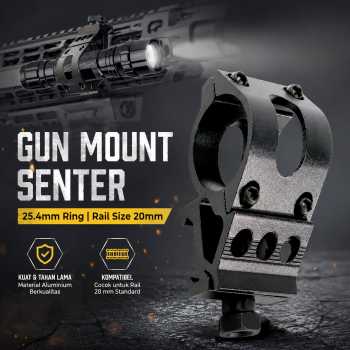Gambar produk TaffSPORT Gun Mount Senter Flashlight Holder 25.4mm - HS-FM001
