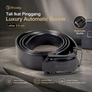 Rhodey Tali Ikat Pinggang Luxury Automatic Buckle 3.5cm - WQE818