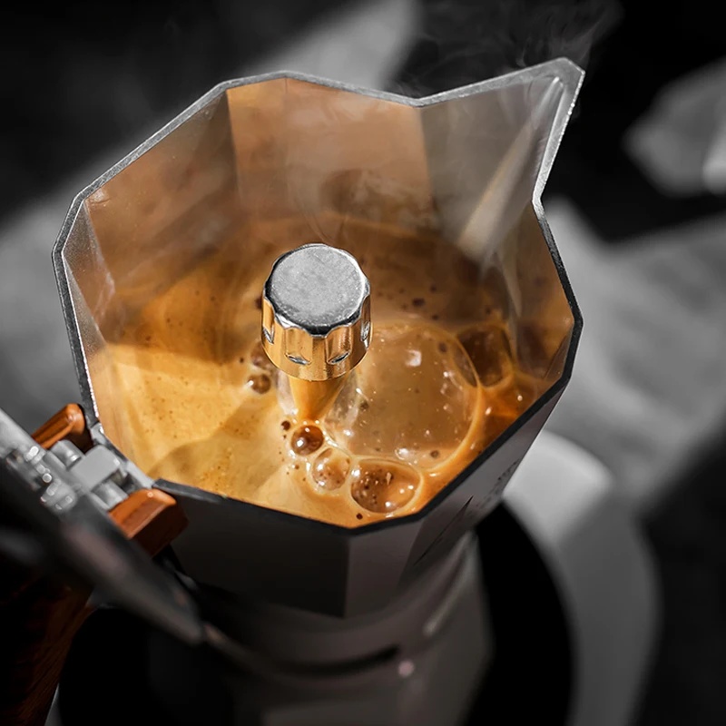 One Two Cups Moka Pot Teko Kopi Espresso Coffee Maker 2 Cup 100ml - L35 Gambar produk One Two Cups Moka Pot Teko Kopi Espresso Coffee Maker 2 Cup 100ml - L35 - 3