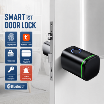 Juheenda Smart Door Lock Fingerprint Bluetooth Card Alarm Tuya Smart - S1