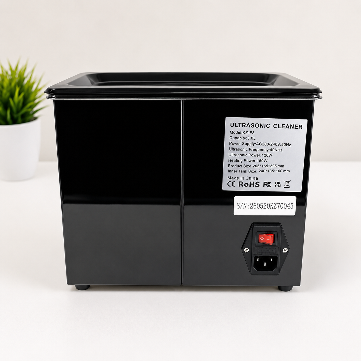 Gambar produk Taffware Mesin Pembersih Perhiasan Ultrasonic Cleaner 40KHz 120W 3L - KZ-F3 - 2