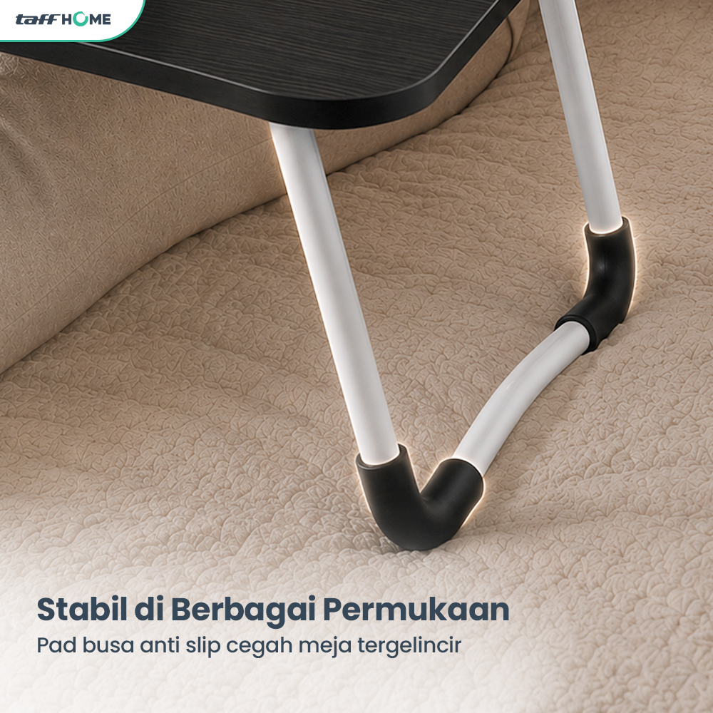 TaffHOME Meja Lipat Belajar Kerja Foldable 80x39.5cm with Cup Slot - BC40 Gambar produk TaffHOME Meja Lipat Belajar Kerja Foldable 80x39.5cm with Cup Slot - BC40 - 3