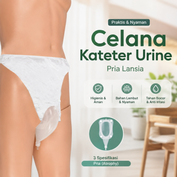 SHENG BANG Celana Kateter Urine Bantu Kencing Urinal Bag Pria Lansia - JND-TD03