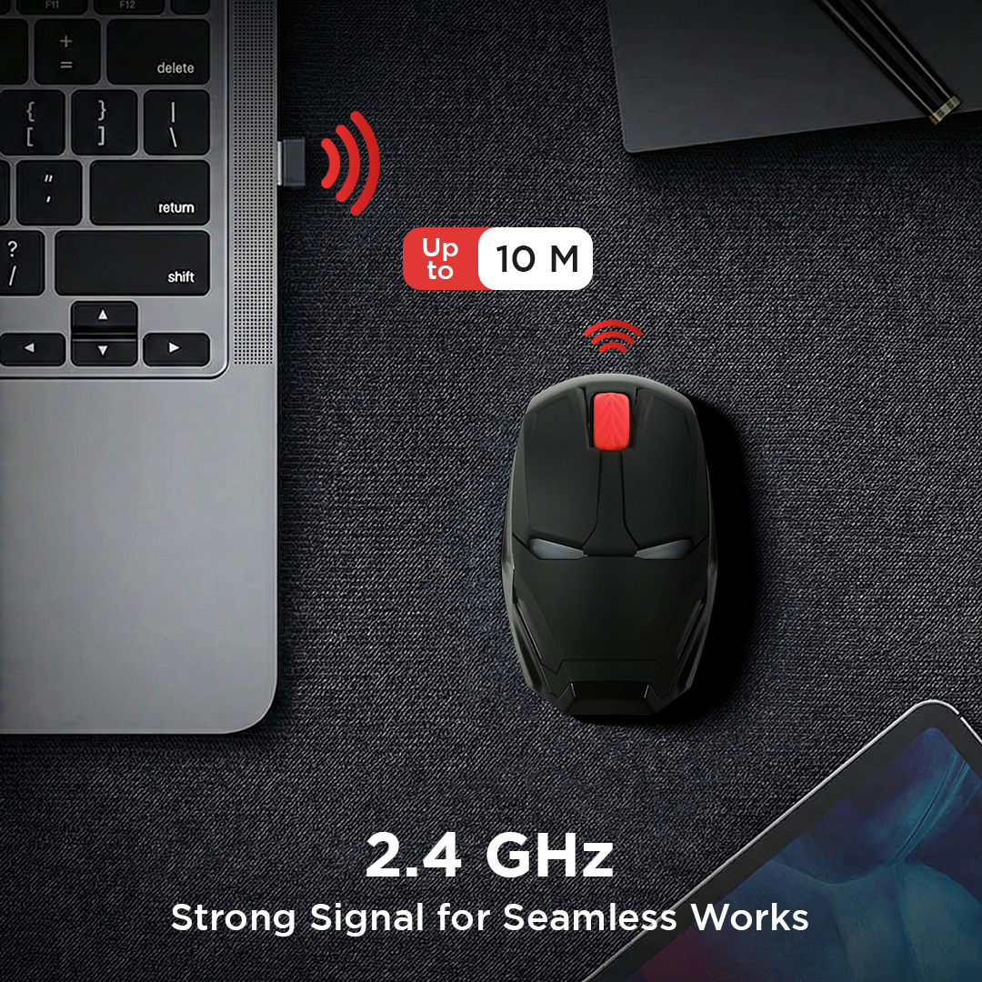 Gambar produk Taffware Mouse Wireless Optical 2.4GHz Iron Man 4 Key 1600 DPI - M8 - 4