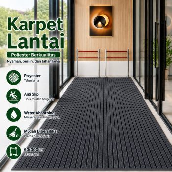 DATOPER Karpet Lantai Anti Slip Water Absorbing Floor Mat 60x300cm - BQ100