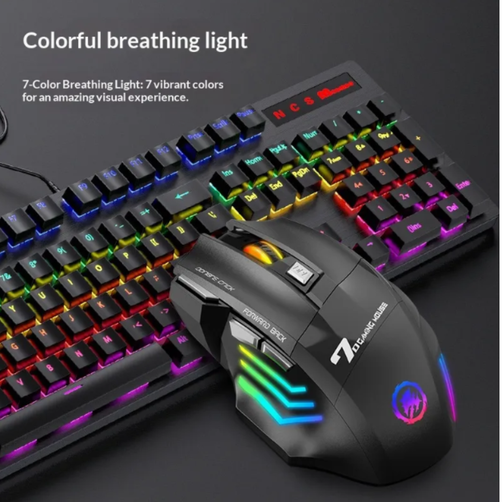 NUOLUX Mouse Gaming Wireless Optical 2.4GHz Ergonomic 7 Key 1600DPI - X7 Gambar produk NUOLUX Mouse Gaming Wireless Optical 2.4GHz Ergonomic 7 Key 1600DPI - X7 - 6